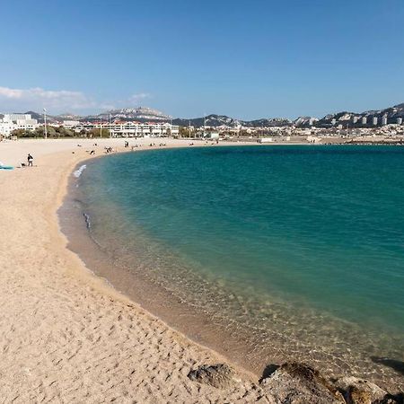 T2 Plage Prado-David, Parc Borely, Parking Privee Marseilles Exterior foto