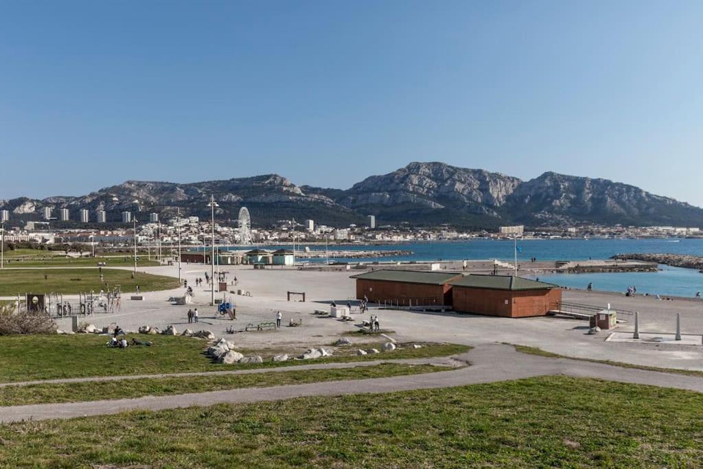 T2 Plage Prado-David, Parc Borely, Parking Privee Marseilles Exterior foto